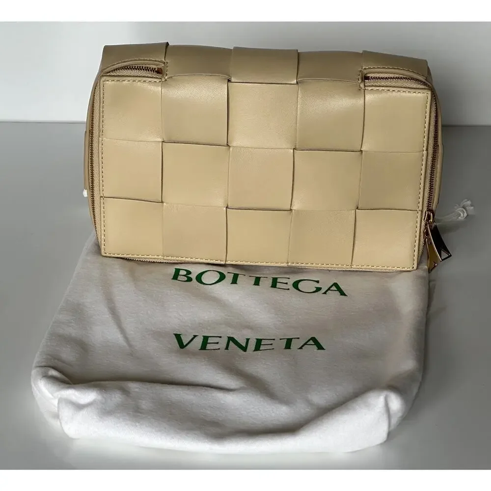 NWT $1250 Bottega Veneta Intrecciato Leather Travel Case Multitan 680212